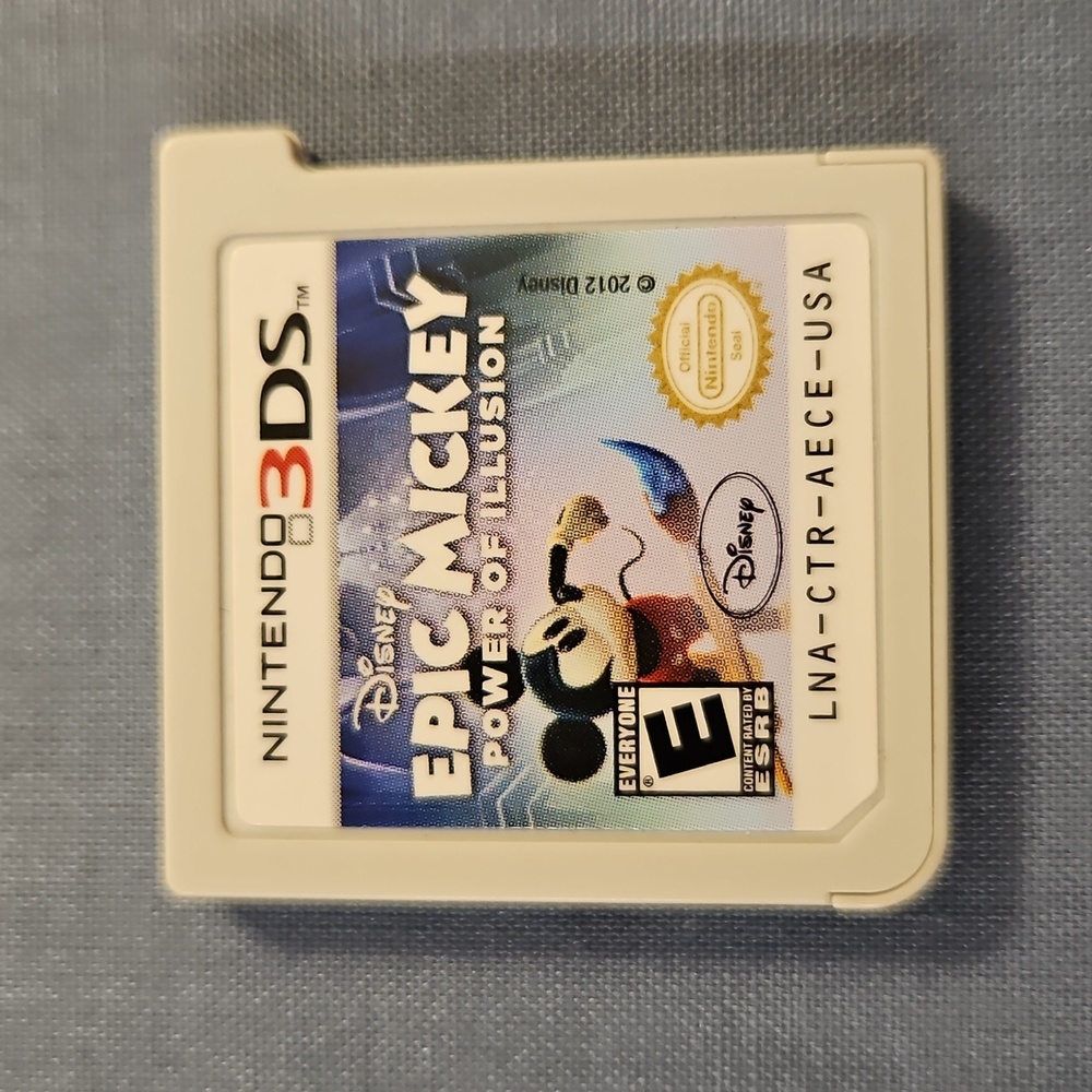 Nintendo 3DS Epic Mickey Power of Illusion Video Game E For Everyone. Game Only